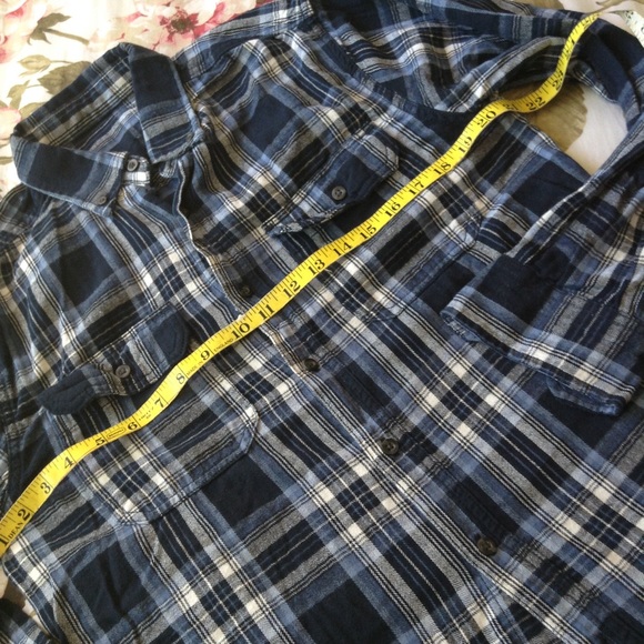 PLAID LONG SLEEVE BUTTON DOWN SHIRT S - Picture 5 of 6